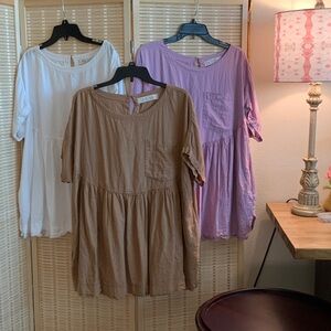 We The Free Women's Tunics - White, Brown, and Mauve sold separately.